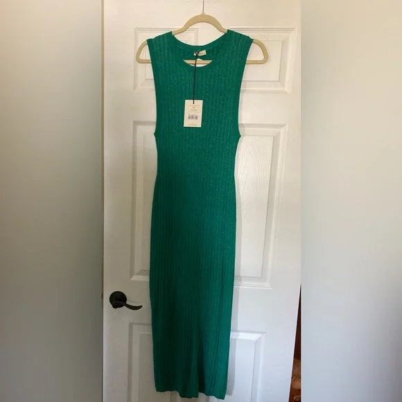 Spell Mercury Knit Maxi Dress, Emerald, Size Medium - Picture 8 of 15